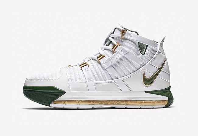 Nike Zoom LeBron 3 QS “SVSM Home” 货号：AO2434-102  lebron 第1张