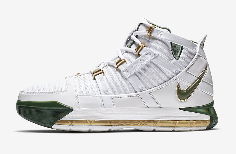 Nike Zoom LeBron 3 QS “SVSM Home” 货号：AO2434-102  lebron 第5张