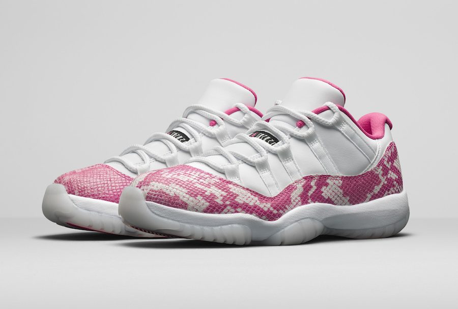 Air Jordan 11 Low “Pink Snakeskin” WMNS 粉色蛇纹，货号：AH7860-106  air jordan low “pink snakeskin” pink” 第1张