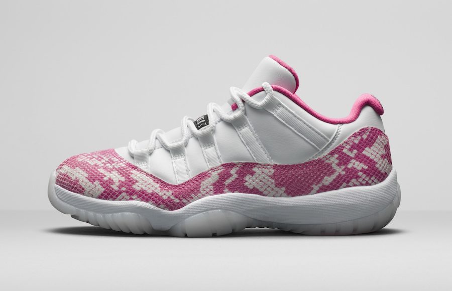 Air Jordan 11 Low “Pink Snakeskin” WMNS 粉色蛇纹，货号：AH7860-106  air jordan low “pink snakeskin” pink” 第2张