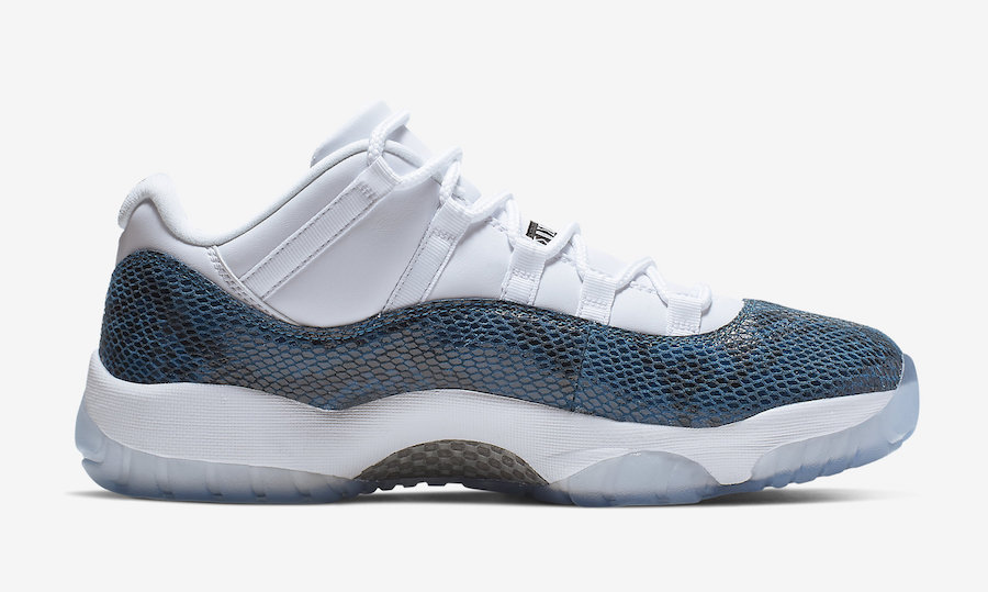 Air Jordan 11 Low “Navy Snakeskin” 蓝蛇复刻，货号：CD6846-102  air jordan 第3张