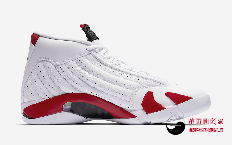 Air Jordan 14 “Candy Cane” 货号：487471-100  air jordan 第3张