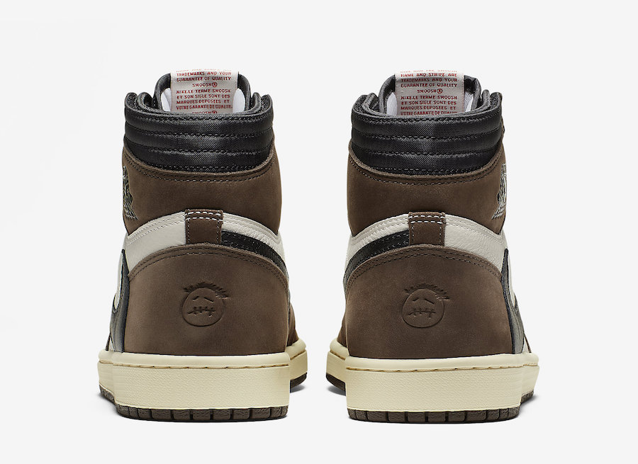 Travis Scott x Air Jordan 1 High OG TS SP 货号：CD4487-100  air jordan scott travis 第5张