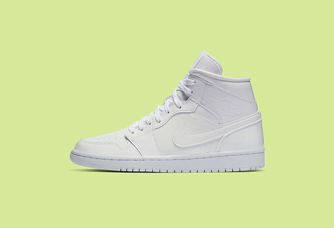 Air Jordan 1 Mid “White Patent” 货号：BQ6472-111  air jordan 第1张