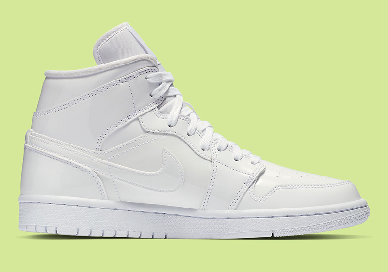 Air Jordan 1 Mid “White Patent” 货号：BQ6472-111  air jordan 第3张