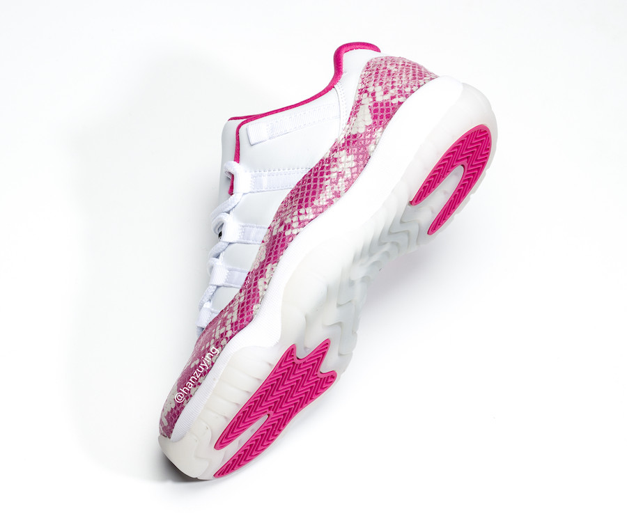 Air Jordan 11 Low WMNS “Pink Snakeskin” 货号：AH7860-106  air jordan 第7张