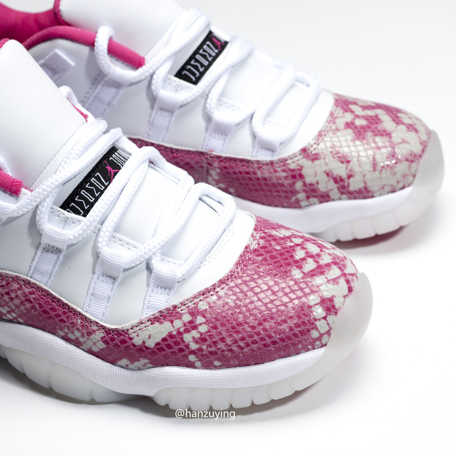 Air Jordan 11 Low WMNS “Pink Snakeskin” 货号：AH7860-106  air jordan 第8张