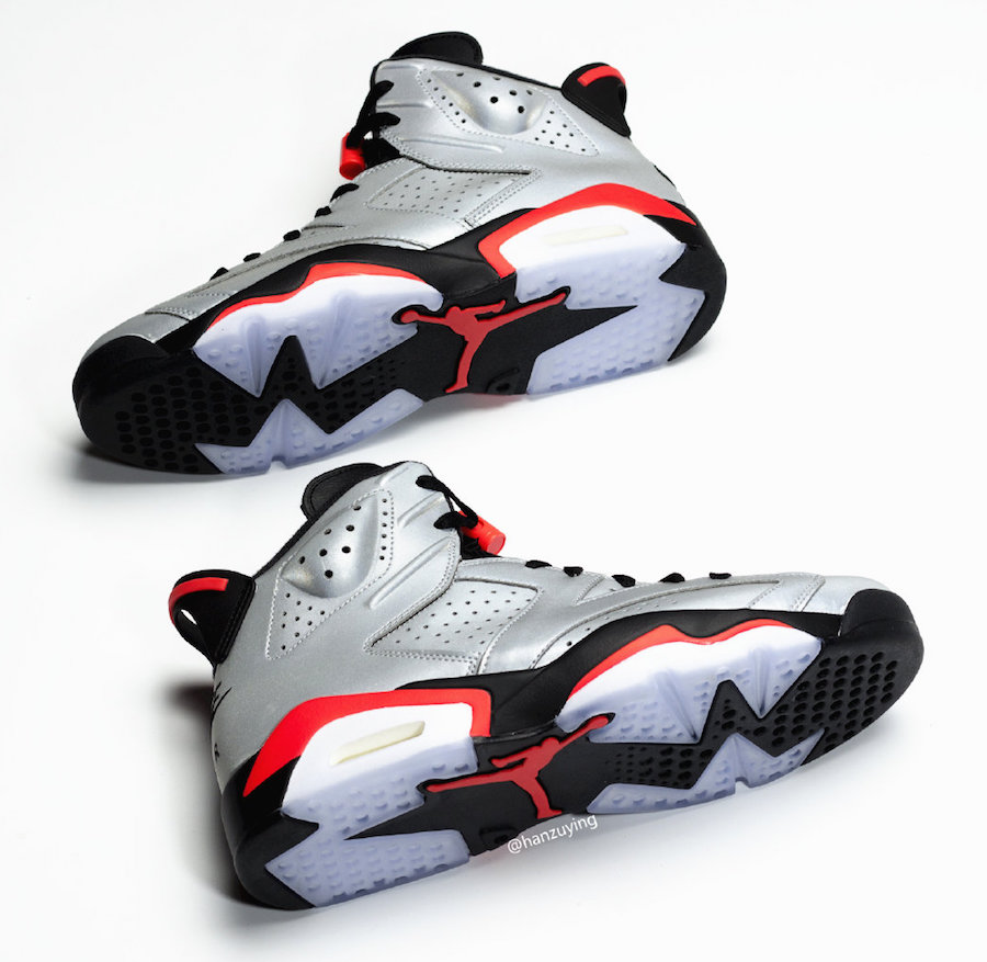 Air Jordan 6 JSP “Reflective Silver” 货号：CI4072-001  air jordan 第4张