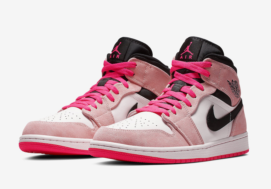 Air Jordan 1 Mid “Crimson Tint” 货号：852542-801  air jordan mid “crimson tint” “crimson” 第1张