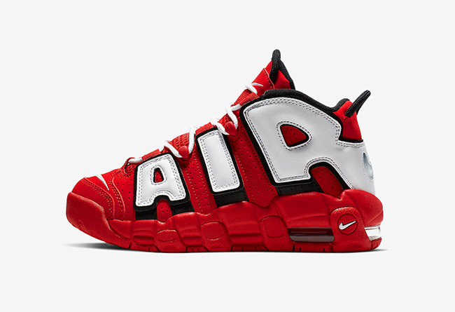 Nike Air More Uptempo GS 货号：CD9402-600  air more uptempo nike 第1张