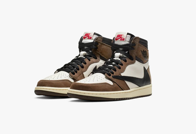 Travis Scott x Air Jordan 1 High OG TS SP 货号：CD4487-100  jordan scott travis 第1张