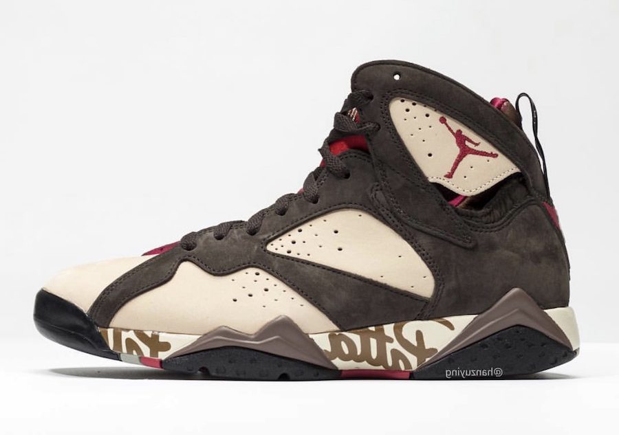 Patta x Air Jordan 7 OG SP 货号:：AT3375-200  air jordan patta 第1张