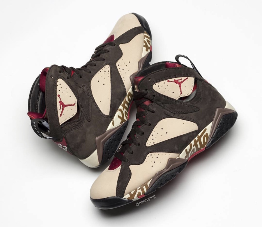 Patta x Air Jordan 7 OG SP 货号:：AT3375-200  air jordan patta 第2张