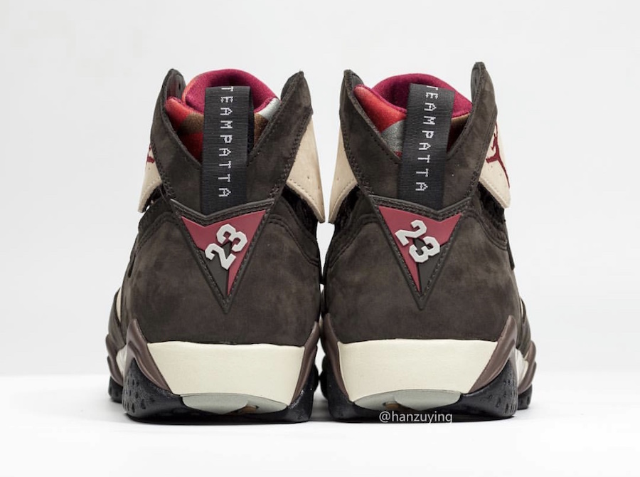 Patta x Air Jordan 7 OG SP 货号:：AT3375-200  air jordan patta 第3张