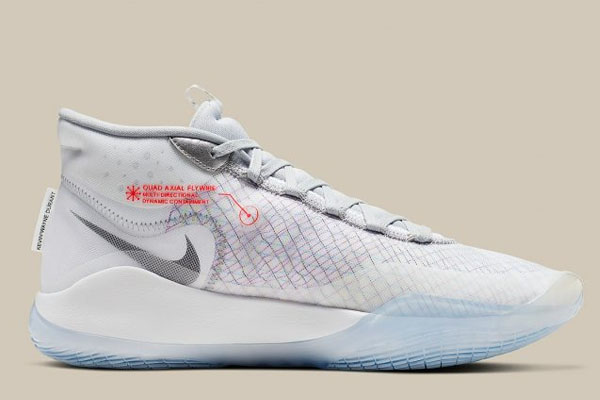 杜兰特12代新品 Nike KD 12 “Wolf Grey” 货号 CK1197-101  杜兰特 第3张