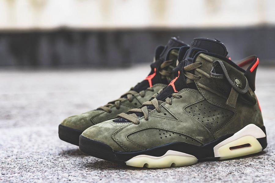 Travis Scott x Air Jordan 6 货号 CN1084-200 发售价格 $250 美元