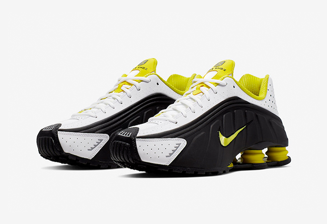 Nike Shox R4 “Dynamic Yellow” 货号 104265-048  耐克运动鞋 第1张