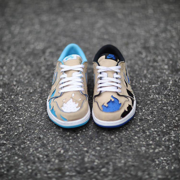 Nike SB x Air Jordan 1 Low 货号 CJ7891-200  第4张