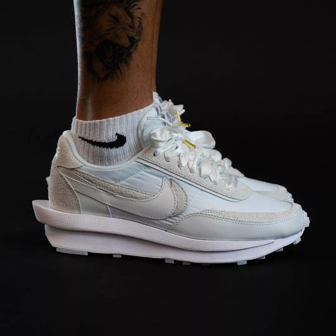 sacai x Nike LDV Waffle “White Nylon” 货号 BV0073-101  White Nylon 第4张