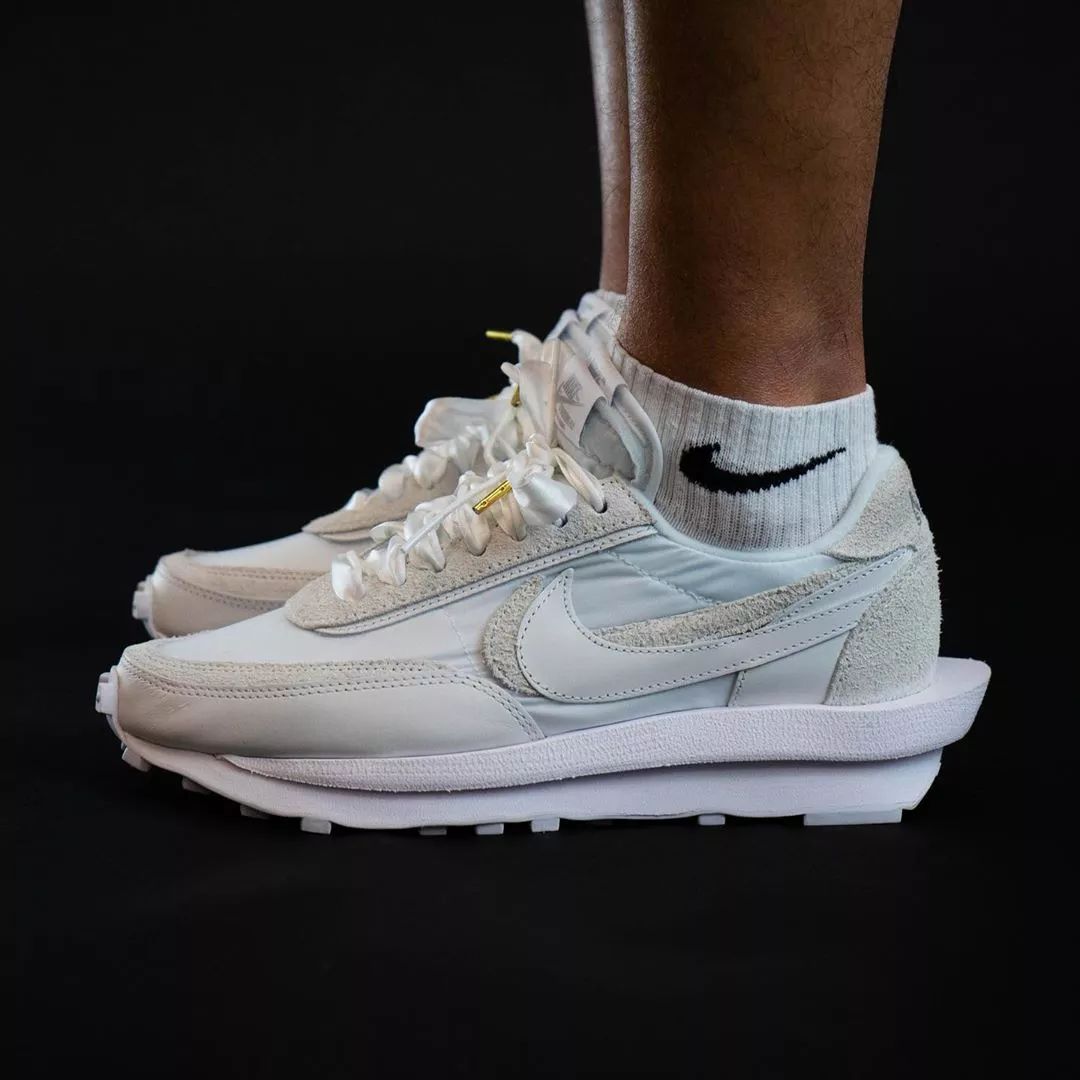 sacai x Nike LDV Waffle “White Nylon” 货号 BV0073-101  White Nylon 第7张