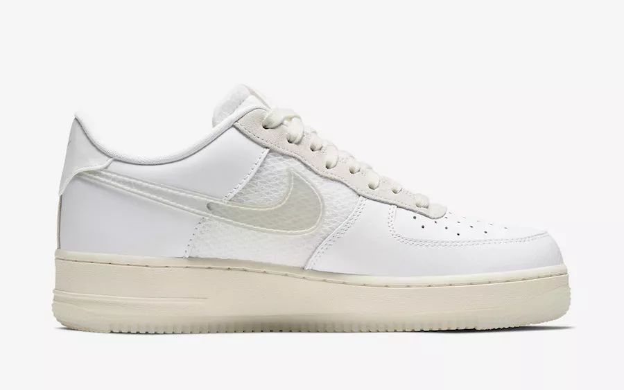 耐克双解构纯白色 Air Force 1 货号 CV3040-100  Nike 小白鞋 第4张