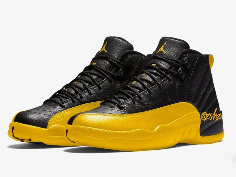 佩顿专属 Air Jordan 12 “University Gold” 货号 130690-070  佩顿 专属 University Gold 第1张