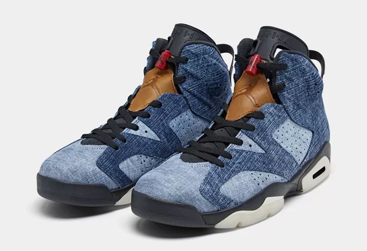 Air Jordan 6 “Washed Denim”  货号 CT5350-501 Washed Denim AJ AJ6 水洗牛仔 第2张