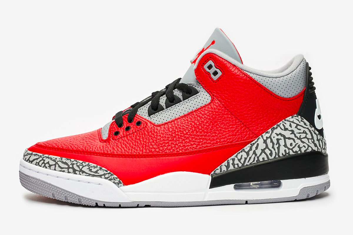 Air Jordan 3推出全新「Fire Red」配色  AIR JORDAN 3 第2张