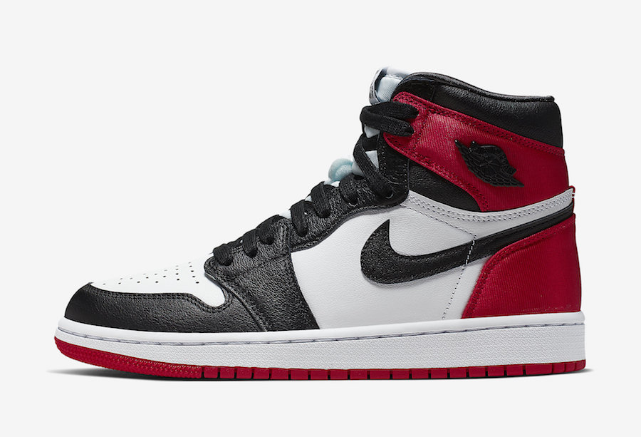 丝绸黑脚趾 Air Jordan 1 WMNS “Satin Black Toe” 货号 CD0461-016  “SatinBlackToe” 第2张