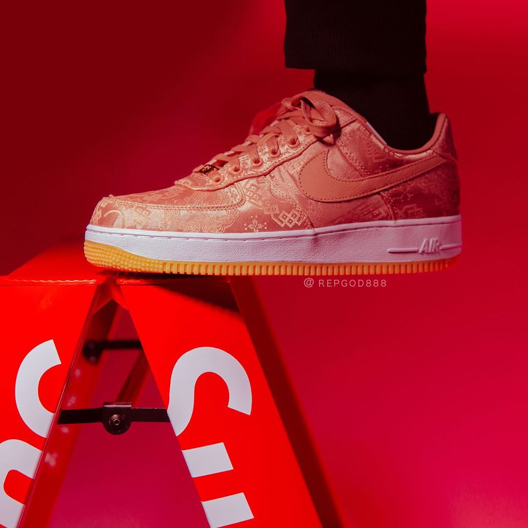 CLOT x Nike Air Force 1 Low “Rose Gold” 货号 CJ5290-600  CJ5290-6 联名运动鞋 第6张