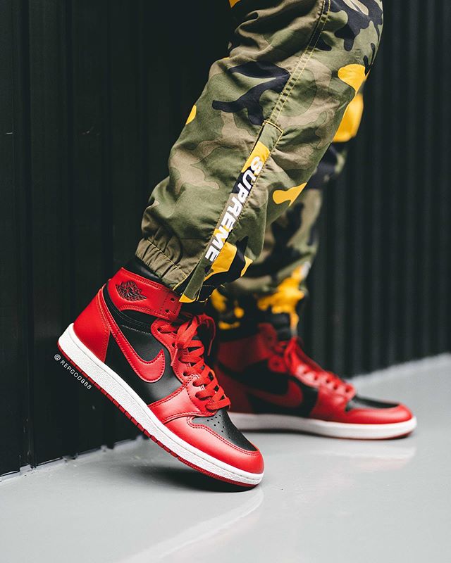 Air Jordan 1 Hi’85「Varsity Red」上脚图，完美还原85元祖版本细节  JORDAN BRAND AIR 第4张