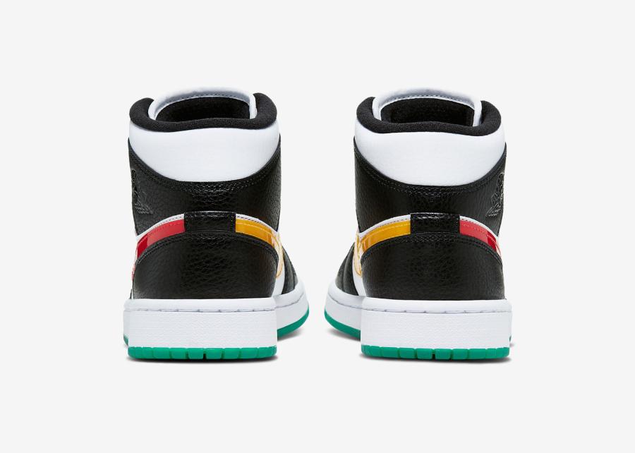 全新 AIR JORDAN 1 MID LOGO SWOOSHES 双色设计  第5张