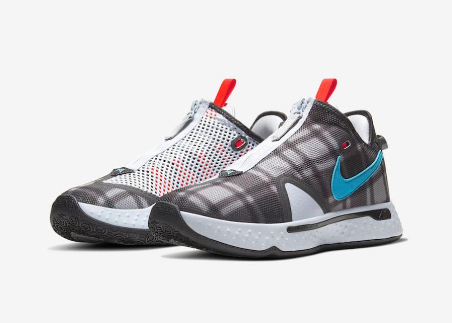 NIKE PG 4 “PLAID” 全明星周末配色设计，货号  CD5079-002