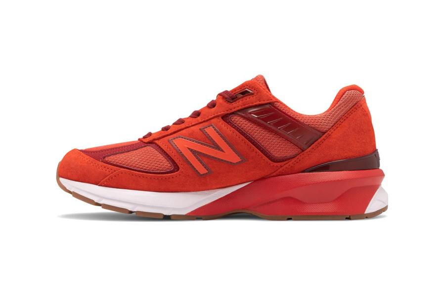 NEW BALANCE 990V5「MOLTEN LAVA」配色设计  990V5 MOLTEN LAVA 配色设计 纽巴伦运动鞋 第2张