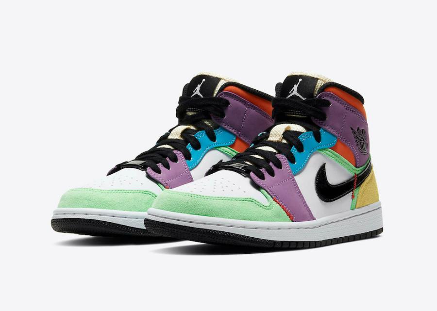 AIR JORDAN 1 MID “MULTICOLOR” 正式官图释出，货号 CW1140-100  MULTICOLOR 官图 第5张